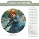thumbnail image 2 of Paddington theme Fitted Round Tablecloths Elastic Edged Table Covers Waterproof Table Cloth For Kitchen Holiday Party Tables Decor 120cm, 2 of 6