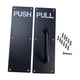 thumbnail image 2 of Tiradores De Puerta De Acero Inoxidable Tiradores Resistentes Para Hoteles Hogares Públicos Push Pull Negro, 2 of 5