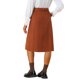 thumbnail image 3 of Falda de Mujer INSPIRE CHIC Cintura Alta Elástica Línea A con Cinturón Otoño Invierno Midi Pana L Caramelo, 3 of 6
