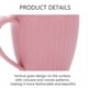 thumbnail image 5 of Vaso de paja de trigo de 500 ml, de plástico, para té, café y agua, con asa, ideal para el baño (rosa), 5 of 5