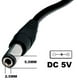thumbnail image 3 of Cable Poder 5v Usb A Jack Corriente Plug Carga Energia Dc Cargador negro, 3 of 9