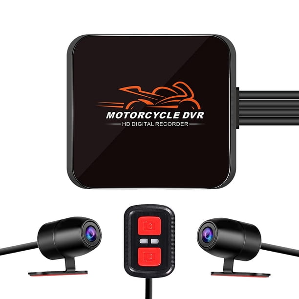 Cámara de salpicadero para motocicleta VSYSTO WiFi, 2 canales, 1080P, visión nocturna