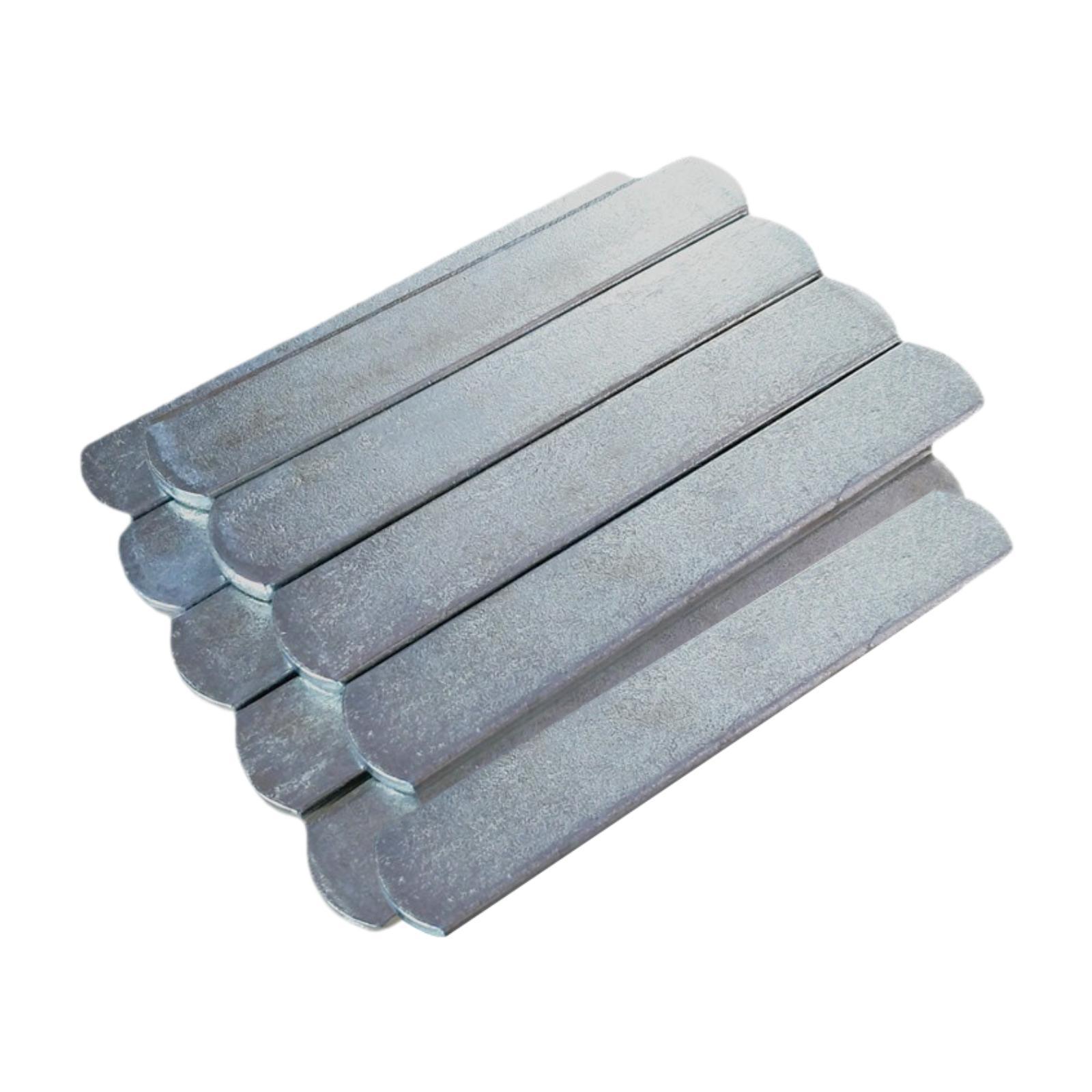 Ioensy - 10 Piezas De Pesas De Entrenamiento, Placas De Acero Largas Para Chalecos, Correas Para Piernas Y Brazos, Compactas, 160 G Cada Una