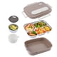 thumbnail image 1 of REGALWOVEN Caja Bento para Adultos, Contenedor de Preparación de Comidas a Prueba de Fugas de 5 Compartimentos con Tazón de Sopa para Trabajo y Viajes, Color Marrón Café, 1 of 6