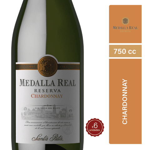 Medalla Real Reserva - Vino Medalla Real Chardonnay 750Cc X6