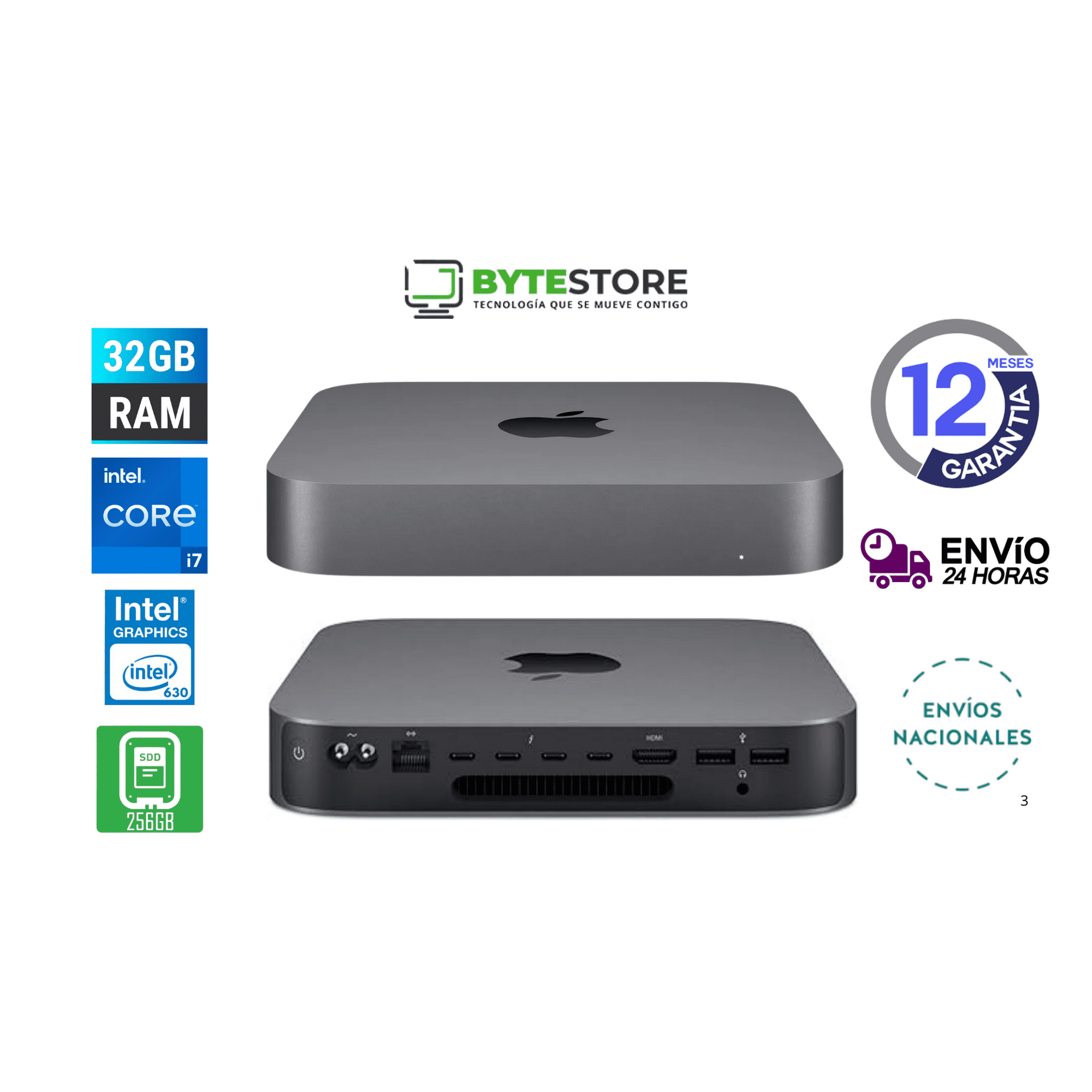 Mac Mini Late 2018 Intel Core I7 3.2 Ghz 32gb Ram 256gb Ssd | Lider