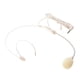 thumbnail image 2 of auricular con cable de doble gancho, micrófono con diadema, 3 mm de ángulo recto, beige, 2 of 3