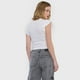 thumbnail image 2 of Polera Mujer Manga Corta Recogido Blanco Corona, 2 of 5