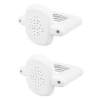 Magideal - Kit De Instalación De 2 Postes Adaptadores Retráctiles, Equipo De Seguridad, Cerca Para Perros, Kit De Base De Puerta De Escalera Versátil Y Fácil De Blanco