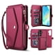 thumbnail image 1 of Para Samsung Galaxy A14 4G / 5G [Bloqueo RFID] Multifuncional 2 en 1 Funda Tipo Billetera de Cuero PU Suave con Tapa Magnética, Múltiples Ranuras para Tarjetas, Bolsillo con Cierre, con Correa de, 1 of 8