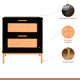 thumbnail image 3 of Pack de 2 Veladores Rattan Dark Dos Cajones, 3 of 4