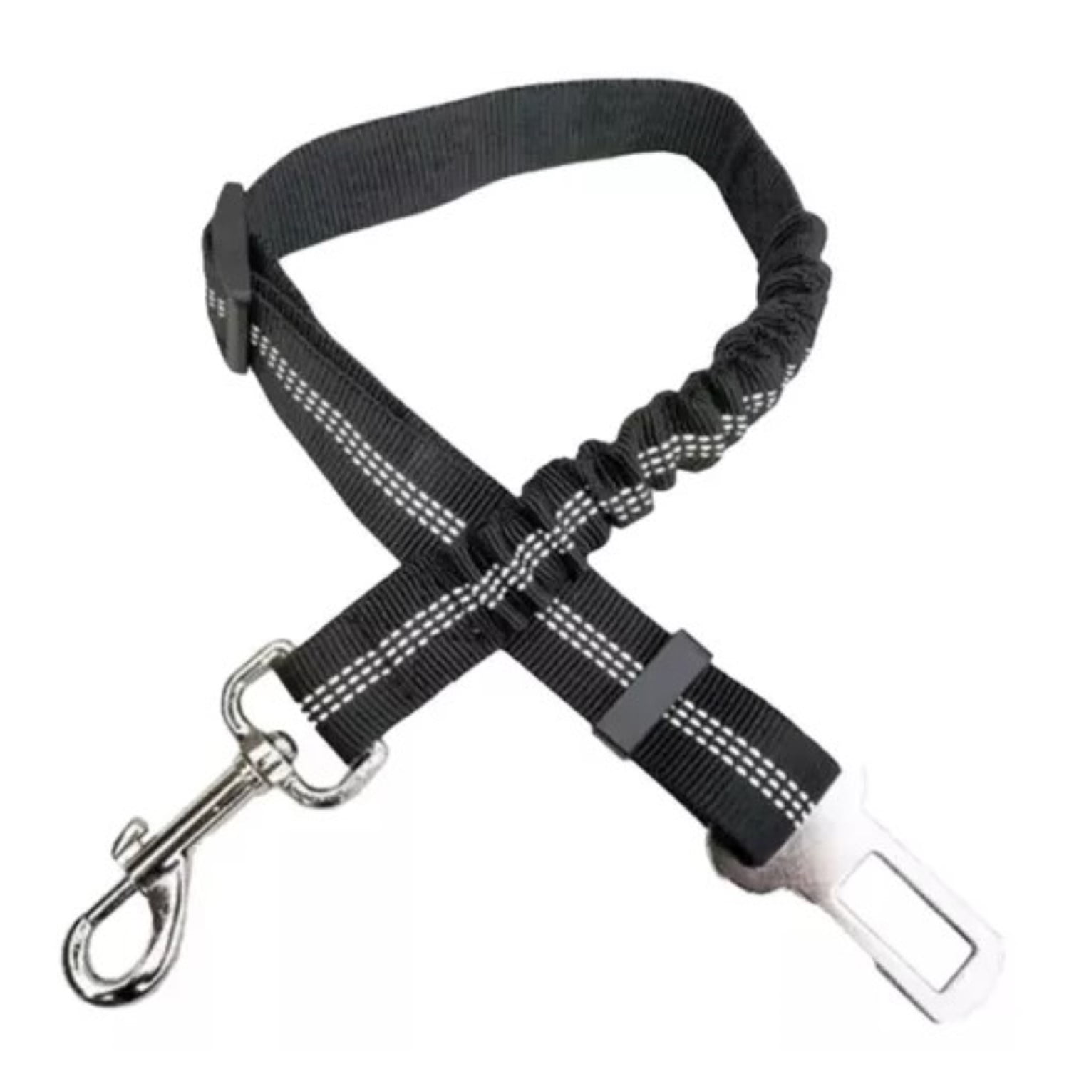 Citohome - Cinturón De Seguridad Para Perro Gato Correa Elástica Auto Color Negro