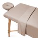thumbnail image 1 of Juego de sábanas para mesa de masaje Saloniture, microfibra, 3 piezas, arena, 1 of 7