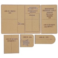 5 Piezas De Plantillas De Billetera Acrílicas Transparentes Hechas A Mano Para Manualidades De Cuero Para Monedero