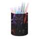 thumbnail image 1 of Ojos de Wakanda-theme Cylinder Pen Holder Pencil Organizer with Flannel Lining PVC Leather Material Cardboard Base for study work 10*8CM, 1 of 6