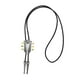 thumbnail image 2 of Cabeza De Guitarra Bolo Tie Collar De Boda Cuerda De Cuero PU Western Cowboy Silver, 2 of 3