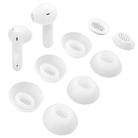 Almohadillas XMTYAN para JBL Tune Flex 2, blancas, XS/S/M/L