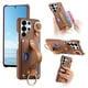 thumbnail image 1 of Funda FOXDOCK para Samsung Galaxy S26 Ultra Función billetera, diseño con anillo, soporte ajustable y correa para muñeca-marrón, 1 of 6