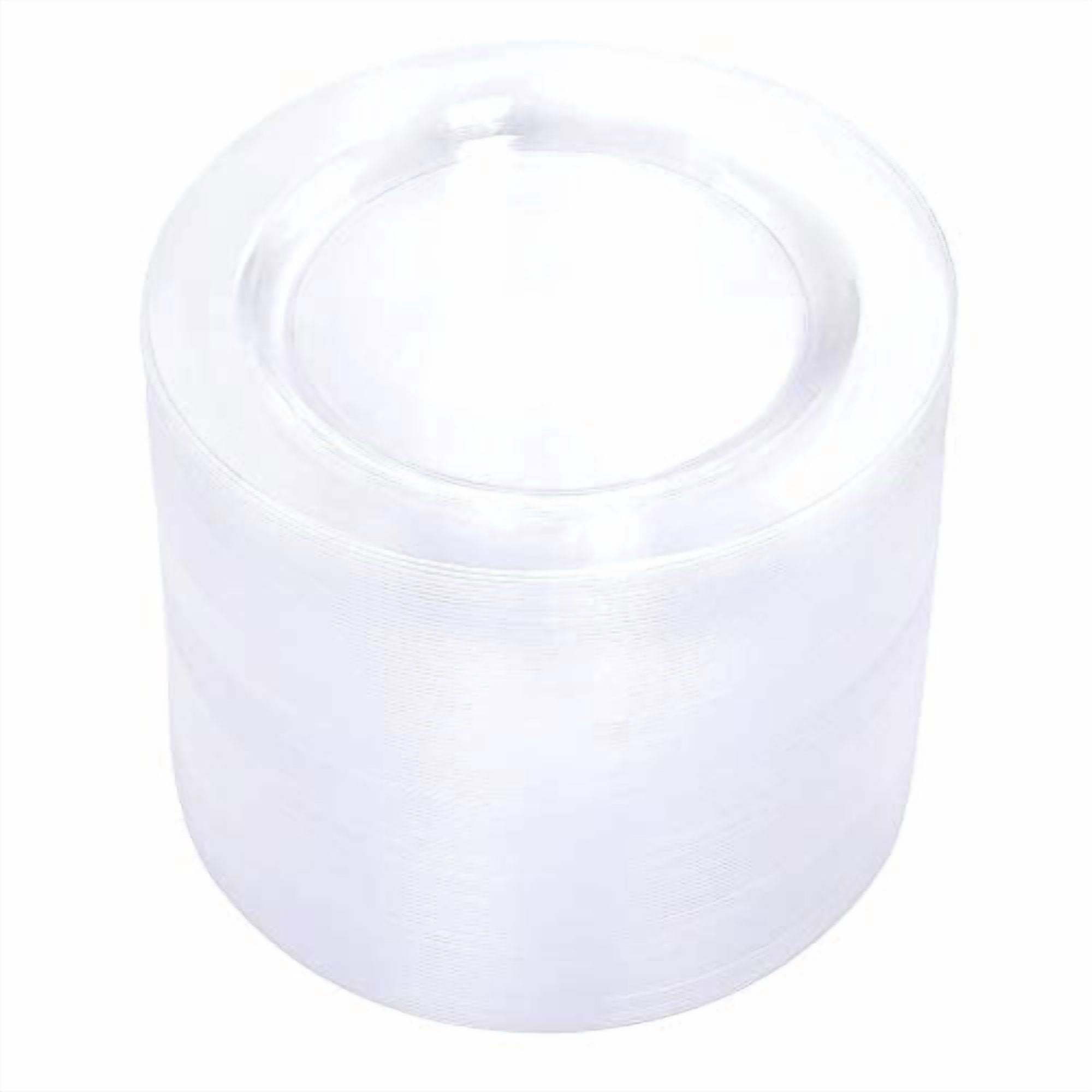 Platos De Plástico Bucla Transparentes, 100 Unidades, 16 Cm, Para Ensaladas Y Postres
