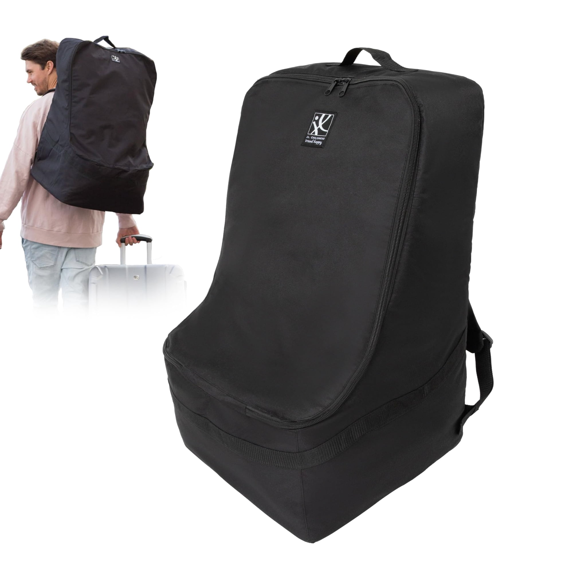 Mochila Acolchada Para Asiento De Auto J.l. Childress Para Viaje Negra