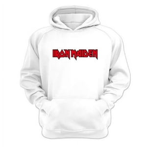 Genérico - Polerón Canguro Iron Maiden Blanco Talla L Unisex