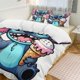 thumbnail image 2 of Stitch Eating Ice Cream 3 Pieces Duvet Cover Set Full Size Super Soft Fade Resistant Microfiber, 2 of 4