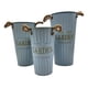 thumbnail image 2 of Set 3 Maceteros Floreros Baldes Metalicos Decorativos Garden, 2 of 9
