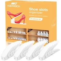 Organizador De Ranuras Para Zapatos Neprock, Paquete De 20, Que Ahorra Espacio