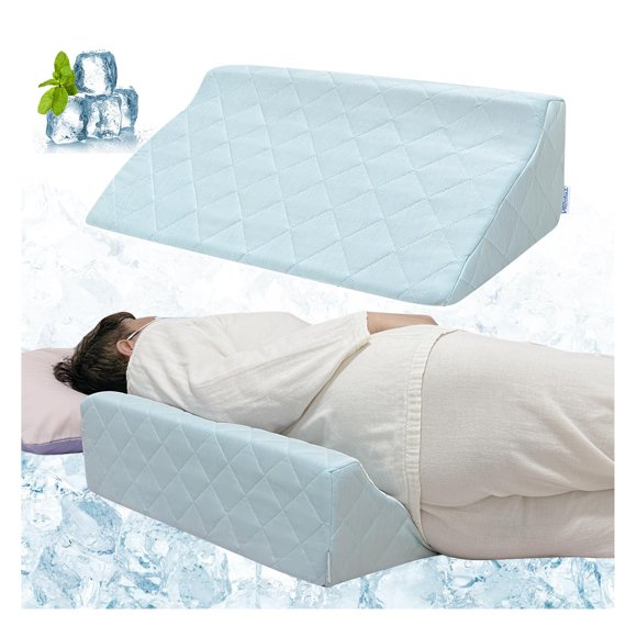 Almohada en forma de cuña NEPPT Cooling para personas mayores que duermen de lado