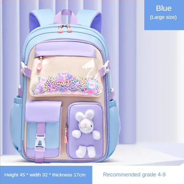 Girls Refrigerator Quicksand Primary School Backpack 1-3-6-9 Grade Junior High School Boys Casual Children Backpack