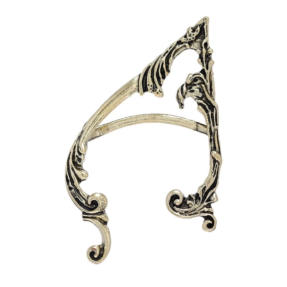 Retro Elf Ear Cuff Hecho Fairy Alloy Metal para de Halloween - Derecho de oro