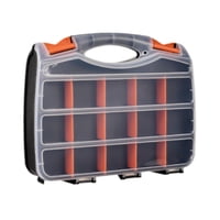 Magideal - Caja De Herramientas Organizador De Herramientas Con Paredes De Separación Extraíbles De Caja De Pesca Con Mosca De Doble Lado Para Piezas Pequeñas Uñ