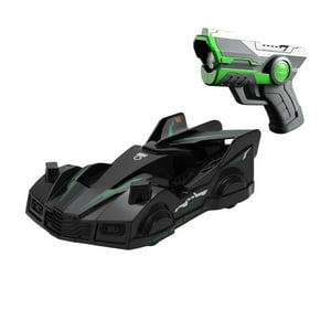 Fliperex - Auto A Control Remoto Laser De Pared Trepa Muro Antigravedad Verde