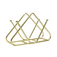 Magideal - Servilletero, Servilletero De Estilo Europeo Para Mesa, Mesa De Comedor, Servilletero Para Organización De Mesas De Restaurante, Hierro Dorado