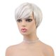 thumbnail image 4 of Peluca De Cabello Humano Textura Peluca Corta Y Flequillo Corte Pixie Pelucas Para Mujeres Blancas, 4 of 5