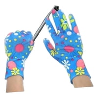 Metalfer - Guantes Impresos Guantes Jardineria De Protección Respirable Azul