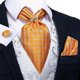 thumbnail image 1 of Corbatas Seda Ascot Pañuelo + Anillo Plateado Paño Colleras naranja Talla Única, 1 of 5
