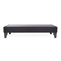 Base De Cama Focus 1 Plazas Lino Negro
