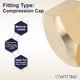 thumbnail image 3 of Tapa de compresión LTWFITTING de latón 5/8" OD, paquete de 10, 3 of 5