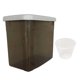 thumbnail image 1 of Contenedores De Alimentos Cocina Contenedor De Almacenamiento De Granos A Prueba De Polvo Para Harina Azúcar Comida Para Mascotas Gris, 1 of 5