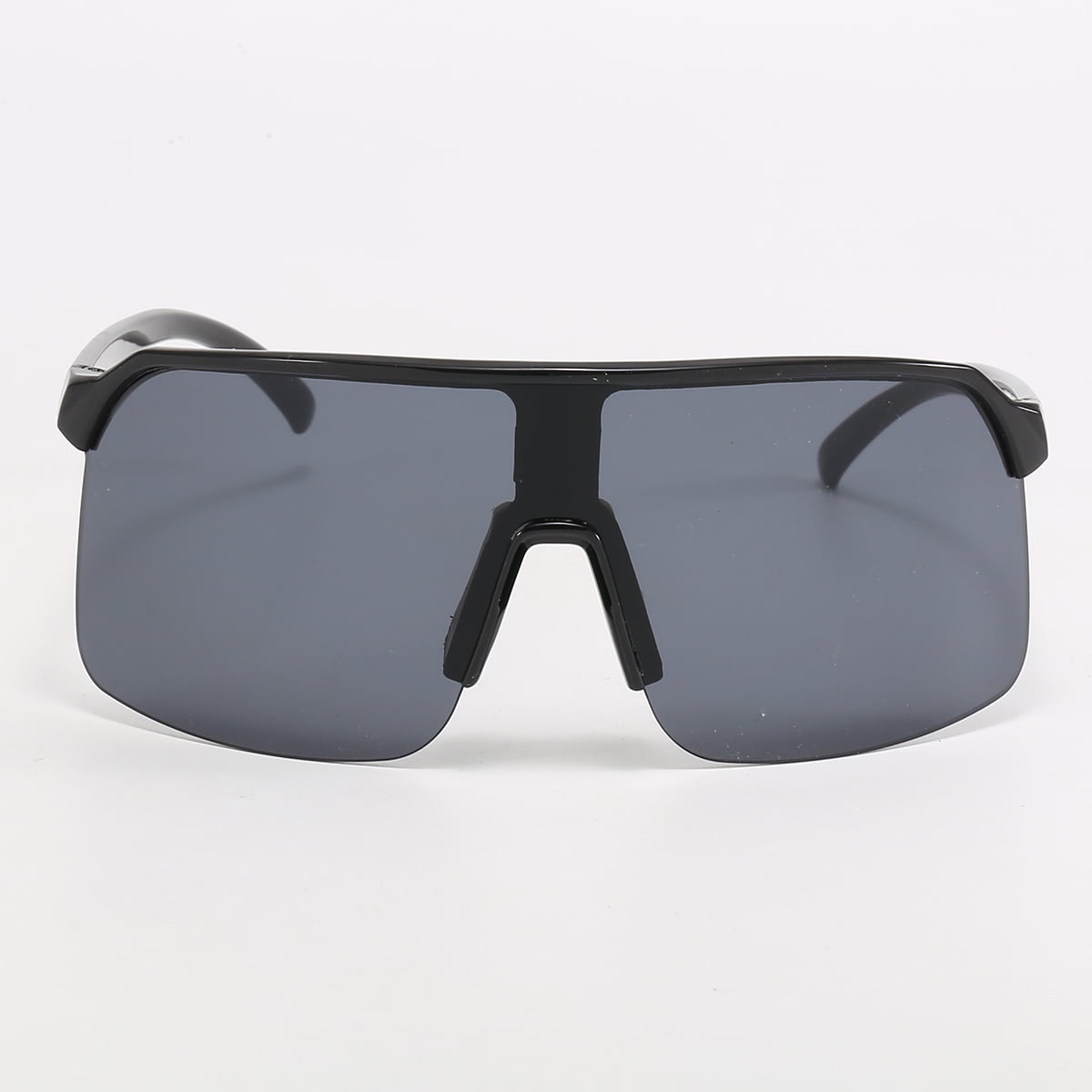 Polasup Gafas Lentes De Sol Gafas De Sol Deportivas Con Montura Negra Y Lentes Oscuros, Diseño Moderno Y Protección Uv. Ideales Para Ciclismo, Correr Y Actividades Al Aire Libre