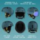thumbnail image 2 of Casco de esquí Retrospec Comstock para adultos y jóvenes - Negro, 2 of 7