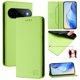 thumbnail image 1 of Funda Billetera con Soporte para Google Pixel 11 Bloqueo RFID Plegable Verde claro, 1 of 6
