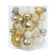 thumbnail image 3 of 36 Piezas De Adornos Para árboles De Navidad, Colgantes Para Ventana, Hogar, Festival, Blanco Y Dorado, 3 of 3
