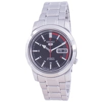 Seiko - Reloj Automático 5 Para Hombre Snkk31J1 Con Esfera Negra Y Acero Inoxidable