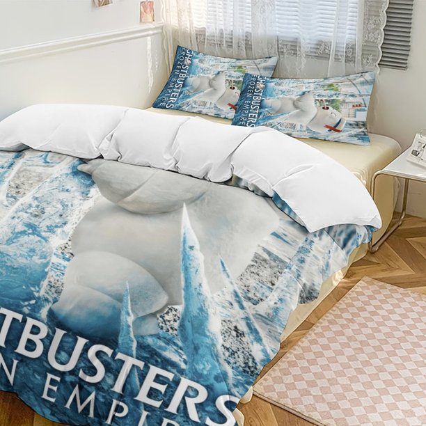 Ice Marshmallow GHOSTBUSTERS Comforter Set Soft 3 Pcs Twin Bedding Sets Thicken for All Season