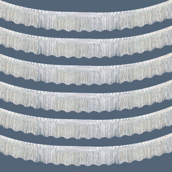 Guirnalda de Flecos Metalizada LOLStar, 6 Unidades, 59 ft, Plata