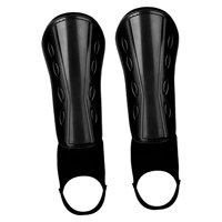 Magideal - Espinilleras De Fútbol, Protección De Tobillo, Espinilleras Transpirables Para Adultos Y , Correas Ajustables Antideslizantes , Niños Negros