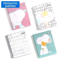 Cuaderno Medio Oficio Snoopy 3M, Producto Surtido 1 Un  Mooving
