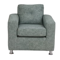 Muebles América - Sofá George 1 Cuerpo Cuero Auris Verde Agua